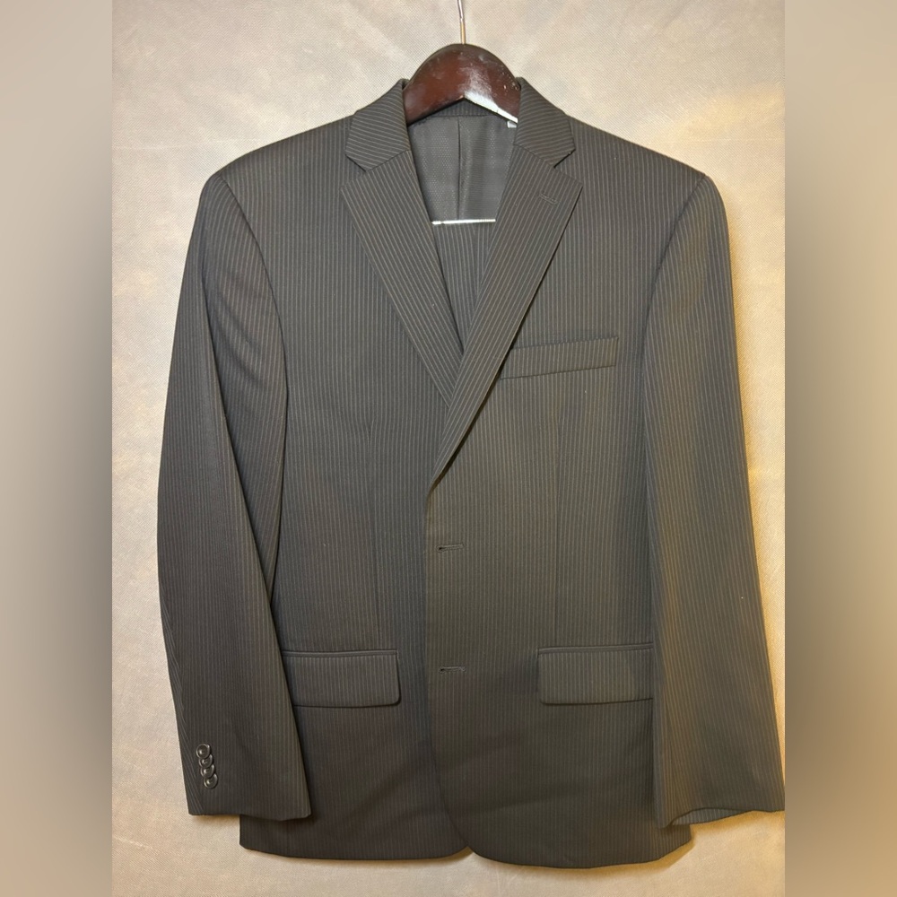 Men’s Suit Black Pin Stripe
